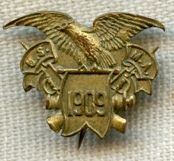 Rare, Early (1909) USMA West Point Lapel Pin