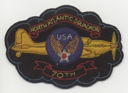 Ext Rare Early WWII USAAF 70th Ferrying Squadron North Atlantic Canadian Made Jacket Patch