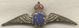 Rare, Late WWI Royal Air Force Sweetheart Wing