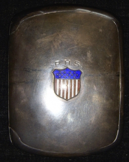 Rare Legion Medal and 1915 Cigarette Case of Philip Horton Smith, American Field Service Driver