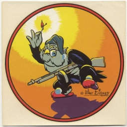 Rare WWII Disney-Designed Decal for US AAF 420th Night FS, 481st Night Fighter Op Training