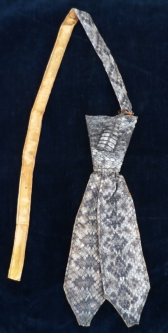 Fabulous Old West Rattlesnake Tie 1870-80's From Montana