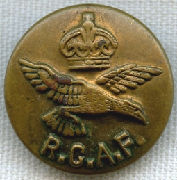 Large WWII Royal Canadian Air Force (RCAF) Uniform Button by United-CARR