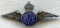 WWII RCAF (Royal Canadian Air Force) Sterling Lapel Pin