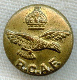 Small WWII Royal Canadian Air Force (RCAF) Uniform Button by United-CARR