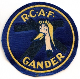 WWII Royal Canadian Air Field at Gander (Newfoundland) Jacket Patch