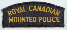 Late 1950s Royal Canadian Mounted Police (RCMP) Shoulder Badge