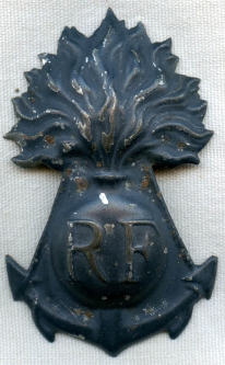 WWI Era French Colonial Helmet Plate Badge