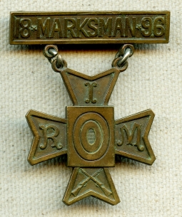 1896 Rhode Island Militia Marksman Medal Named to A. L. Graham