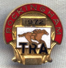 1972 Vintage Rockingham Park Thoroughbred Racing Association (TRA) Member Badge