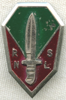 Circa 1960 Republic of Vietnam (RVN) Jungle Warfare School Badge
