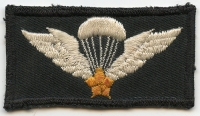 Nice Mid-60's RVN Army Parachutist Badge, Scarce In-Country Machine Embroidered on Twill