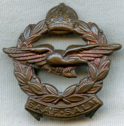 WWII South African Air Force (SAAF) Enlisted Man Cap Badge