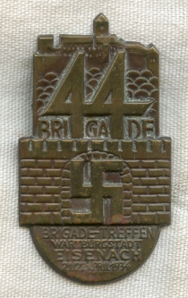 Rare 1934 SA Brigade 44 Treffen Tinnie Wartburgstadt, Eisenach
