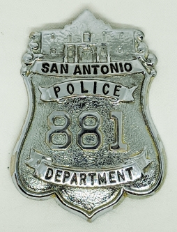 1971 Dated San Antonio Texas Police Badge #881