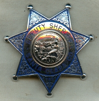 1970's Santa Clara County, CA Deputy Sheriff Duty Worn "Second" Badge