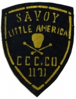 Ext. Rare 1930's CCC Co. 1171 Savoy Mountain North Adams, MA "Little America" Large Jacket Patch