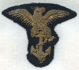1890s US Naval Academy (USNA) Annapolis Midshipman's Shoulder Insignia