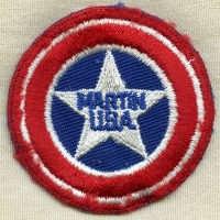 Scarce WWII Glenn L. Martin Aircraft Co. Factory Worker Patch. Used and Slightly Worn
