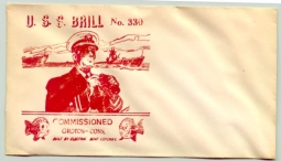 WWII USS Brill Commissioned Postal Cover