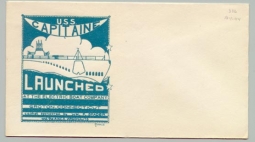 WWII USS Capitaine SS-336 Lauching Postal Cover