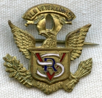Scarce ca 1900s Sons Of Veterans Reserve SVR Civil War Organization Badge