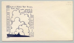WWII USS Clamagore Launching Postal Cover