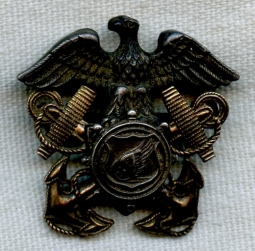 Rare Early WWII US Army Transportation Service Officer Overseas Cap Badge