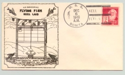 WWII USS Flying Fish Keel Laid Postal Cover