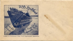 WWII USS Halibut Launched Dec. 3, 1941 Postal Cover