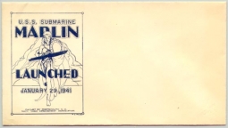WWII USS Marlin Launched Postal Cover