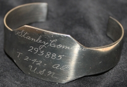 Great WWII USN ID Bracelet of Chief Petty Officer 2nd Class Stanley Comora