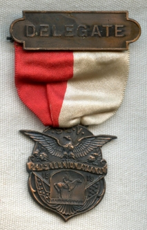 Rare 1919 Delegate Badge from Sons of Confederate Veterans (SCV) Reunion in Atlanta, Georgia