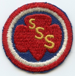 Nice WWII Era Girl Scouts Senior Service Scout Rank Patch