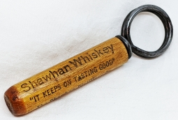 Early 1900's Pre-Prohibition Adv. Cork Screw for Shawhan Whiskey Kansas City
