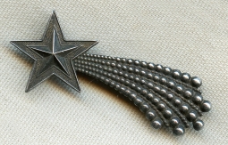 BEING RESEARCHED - Un-ID'd Shooting Star Badge. WWII, Possibly European - NOT FOR SALE UNTIL ID'd