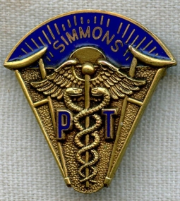 1960s Simmons Nursing School Pin by Elliott