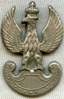 WWII Polish Army in the West Small Cap Eagle, Possibly for Overseas Cap Wear