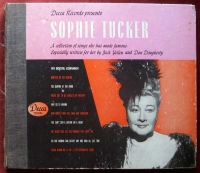 Scarce Signed 1945 3-Record Set Sophie Tucker on Decca Records