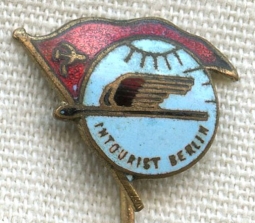 Very Rare Circa 1936 Soviet Intourist Agent Stick Pin from Berlin