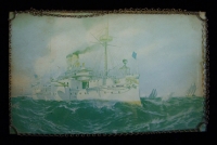 Spanish-American War Era USS Maine Hanging Picture