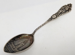 Beautiful STERLING Silver 1901 Buffalo NY Pan American Expo Suvenir Spoon
