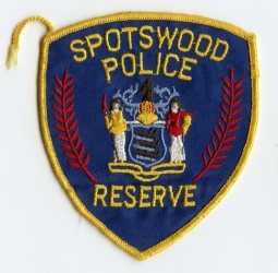 Circa 1970s Spotswood, New Jersey Police Reserve Patch