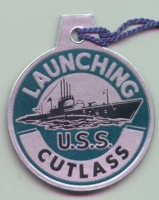 WWII Submarine Launch Tag for the USS Cutlass SS-478