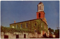 Circa 1950s Postcard of St. John's Church, Portsmouth, New Hampshire by Mike Roberts Color