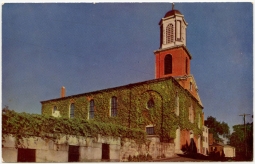 Circa 1950s Postcard of St. John's Church, Portsmouth, New Hampshire by Mike Roberts Color