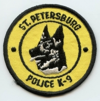 1990's St. Petersburg (Florida) Police K-9 Unit Patch