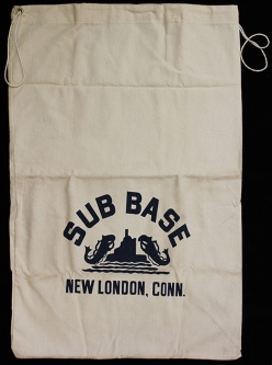 Great WWII Submarine Base New London, Conn. Ditty Bag in Mint, Unwashed Condition