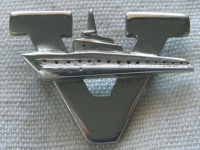 WWII Submarine "V for Victory" Pin from Portsmouth Naval Shipyard