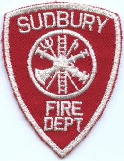 1970's Sudbury, Massachusetts Fire Department Patch